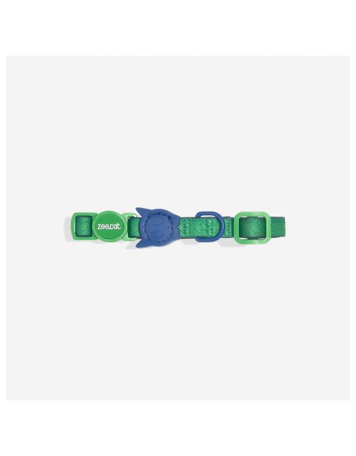 Zee.Dog Neopro Apex Halsband Kat - Kattenhalsband - Groen Blauw
