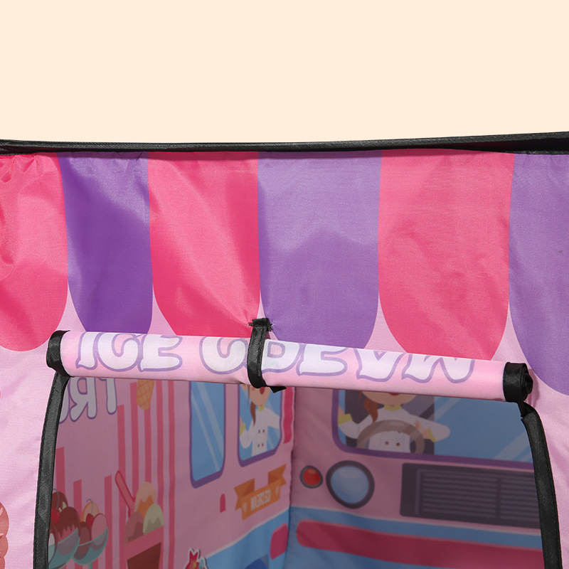 (110x72cm) Kinder Pop-Up Spielzelt Feuerwehr Spielzeug Auto   Tragetasche - Rot