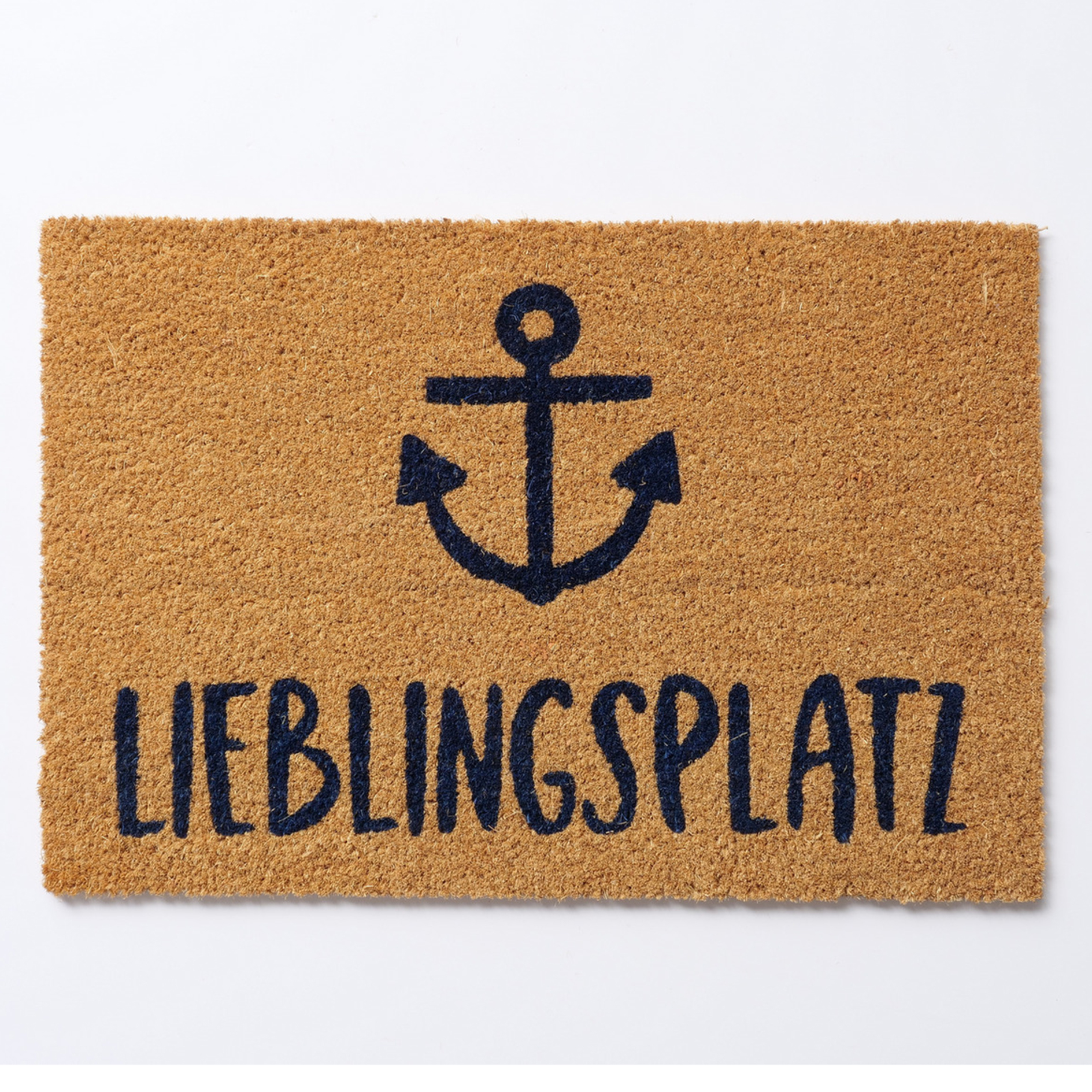Fußmatte Lieblingsplatz - natur-schwarz - 60x40 cm
