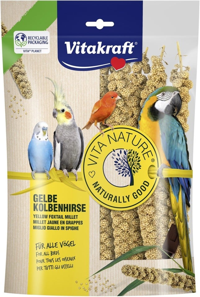 Vitakraft - Fuglefoder 6 x Hirsekolber 300 g
