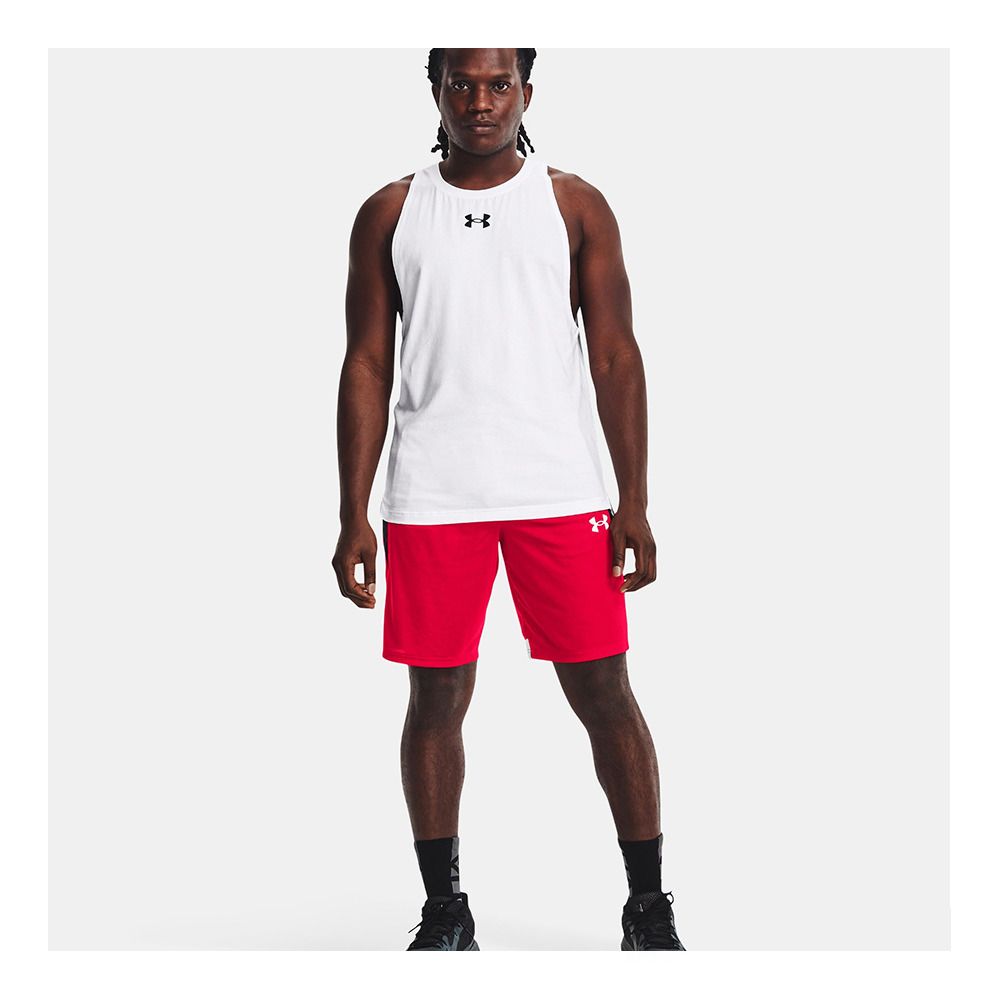 Under Armour BASELINE 10'' - Short Homme red
