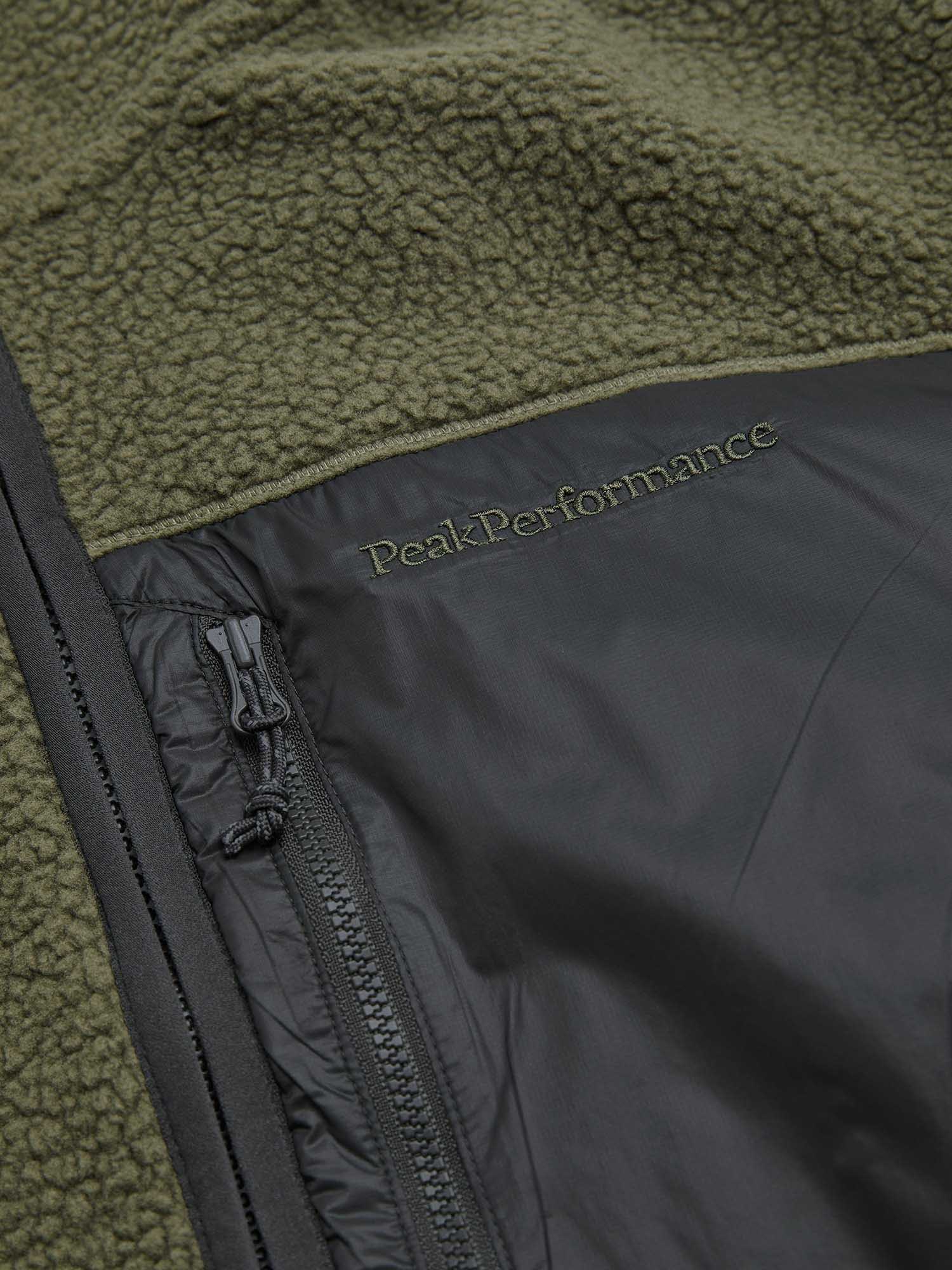 Pile Zip Jacket Herre Pine Needle