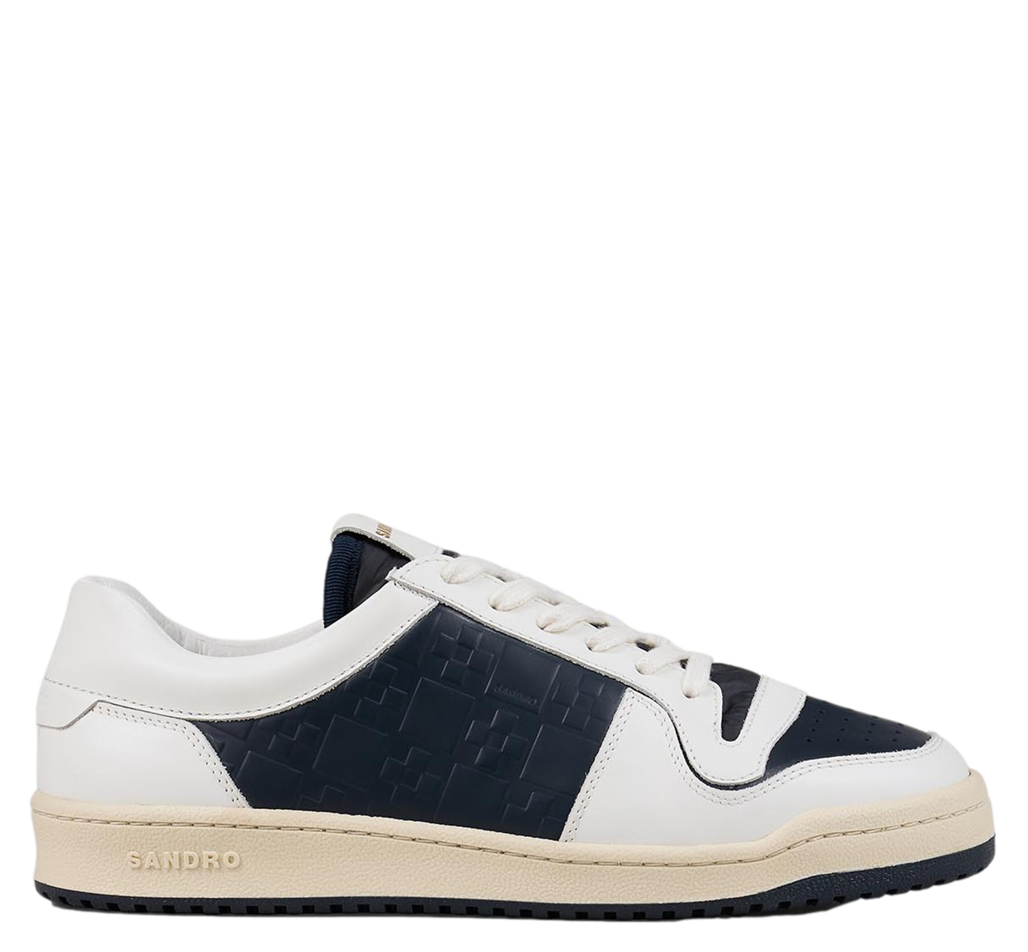 Baskets basses en cuir| Bleu