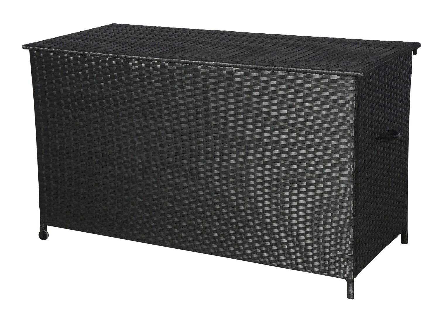 Lamar tuinopbergbox met wielen, zwart. 170 x 75 x 95 cm