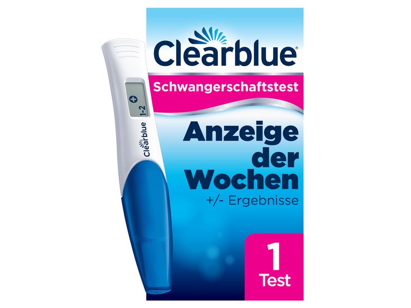Clearblue Schwangerschaftstest mit Wochenbestimmung Test mit Anzeige der Wochen