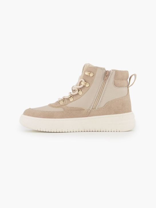 Graceland Hoher Sneaker beige