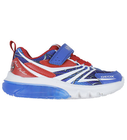 Geox Blinkschuhe - J Cyberdrone - Marvel Spider-Man - Royal/Rot