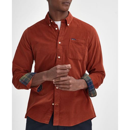 Barbour Ramsey Tailored Skjorte, Dark Ginger, XXL