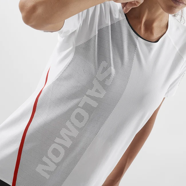 S/LAB SPEED  Kurzarmshirt Damen WHITE/DEEPBLACK