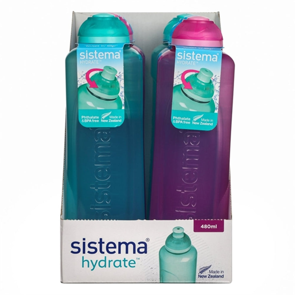 Køb Sistema Twist 'n' Sip Swift Drikkedunk 480 ml Teal