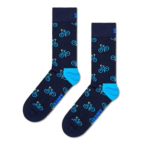 Happy Socks Bike Strømper, Navy, 41-46