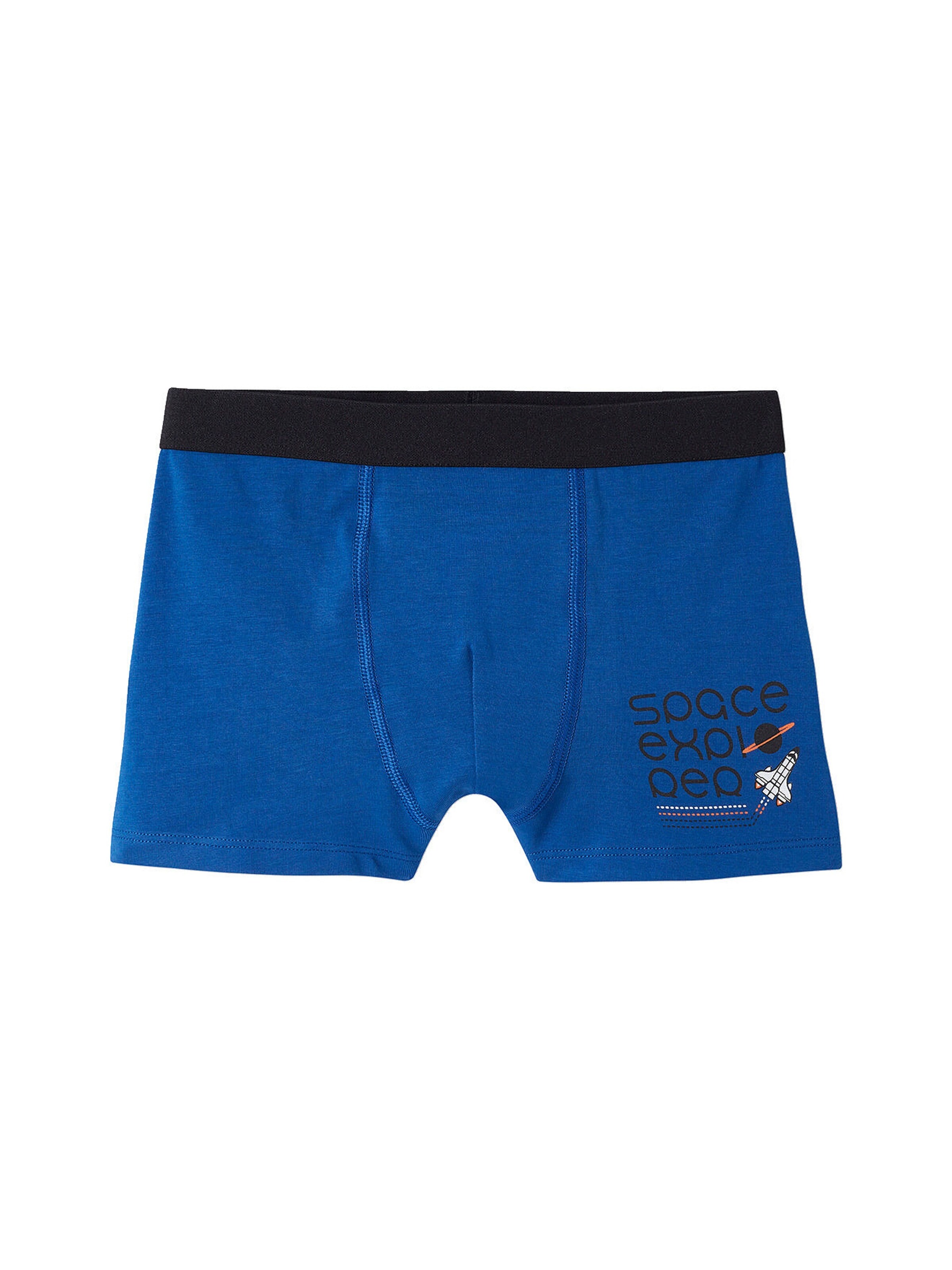 Vertbaudet 5er-Pack Jungen Boxershorts aus Stretch, Weltraum königsblau