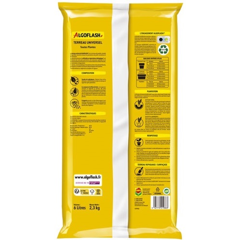 Terreau universel - toutes plantes - UAB - 6 L