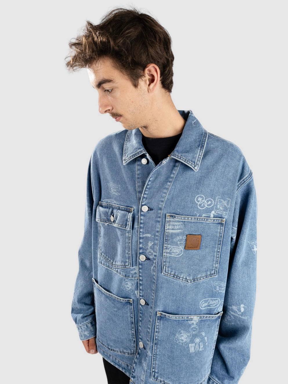 Carhartt WIP Stamp Jacket stamp print/blue