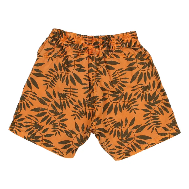 Búho Short de Bain Coton Bio Jungle | Orange