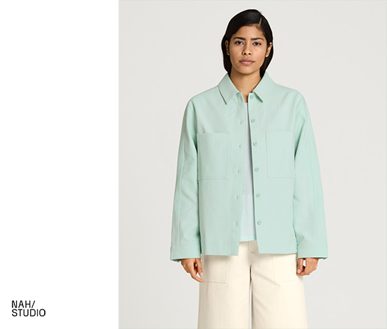 NAH/STUDIO Blusenjacke | recycelte Baumwolle