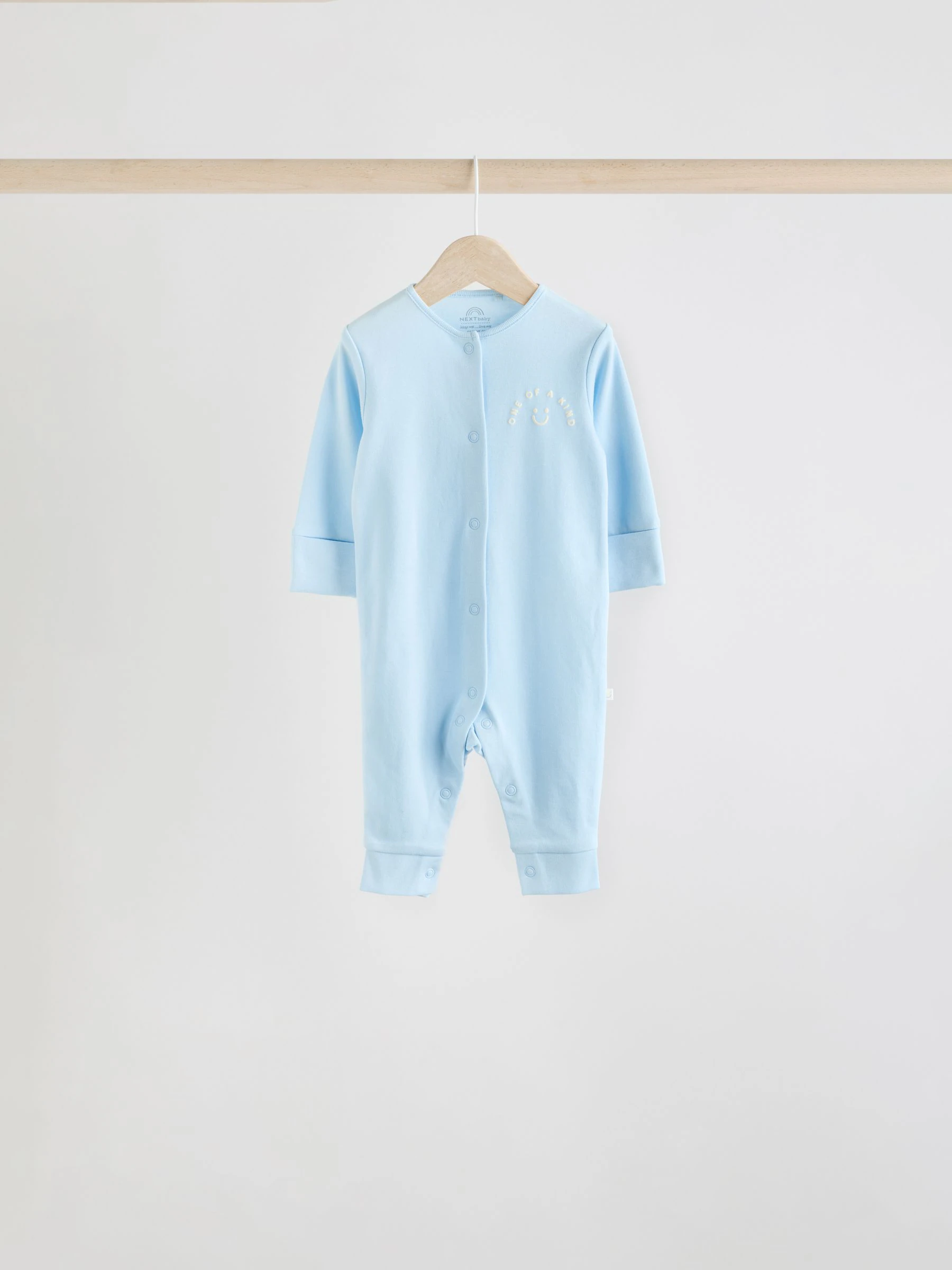 Blauw - Set van 4 voetloze Baby-pyjama's met ster (0mnd -3jr)