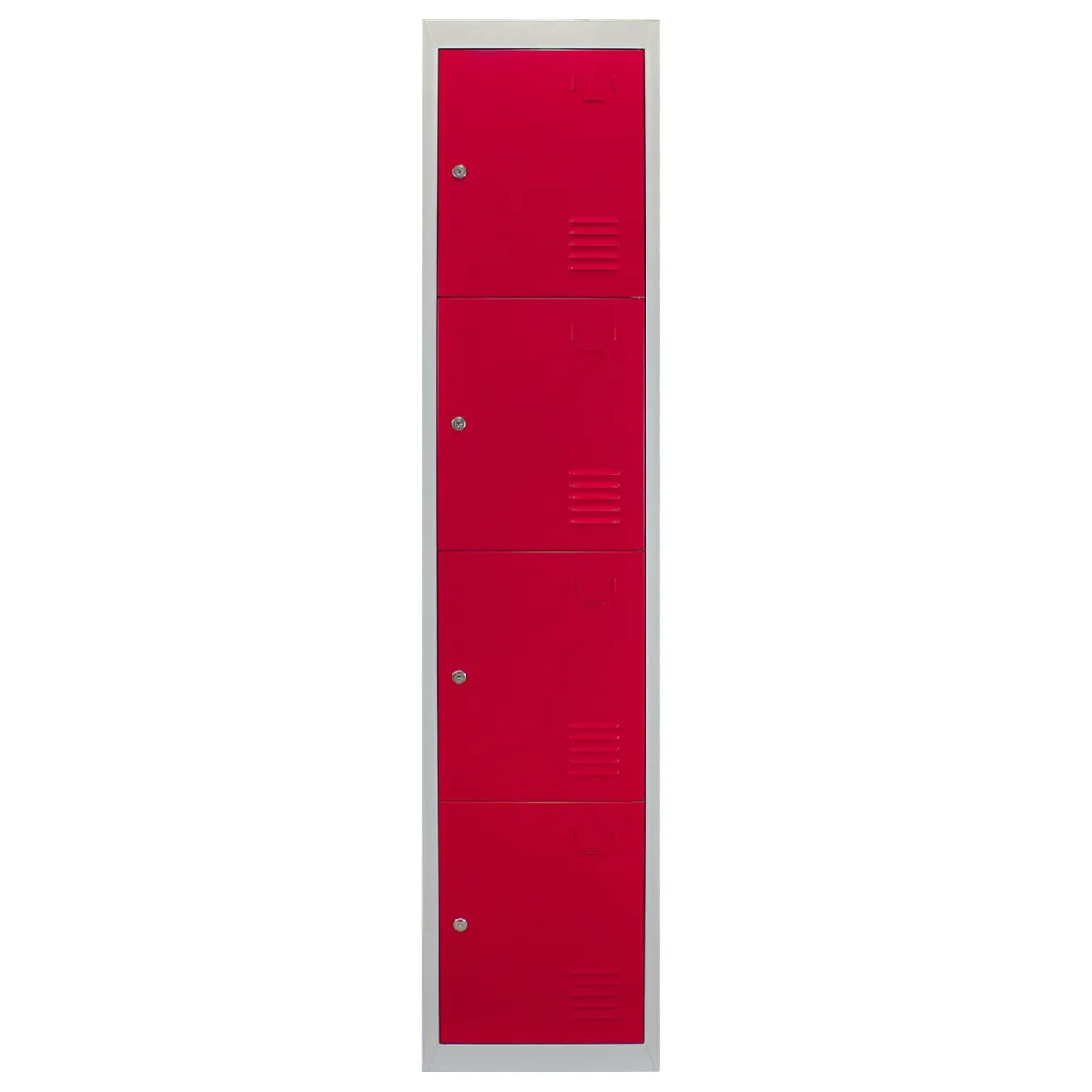Monstershop Casiers Rangement Acier 3x4 Portes Rouge