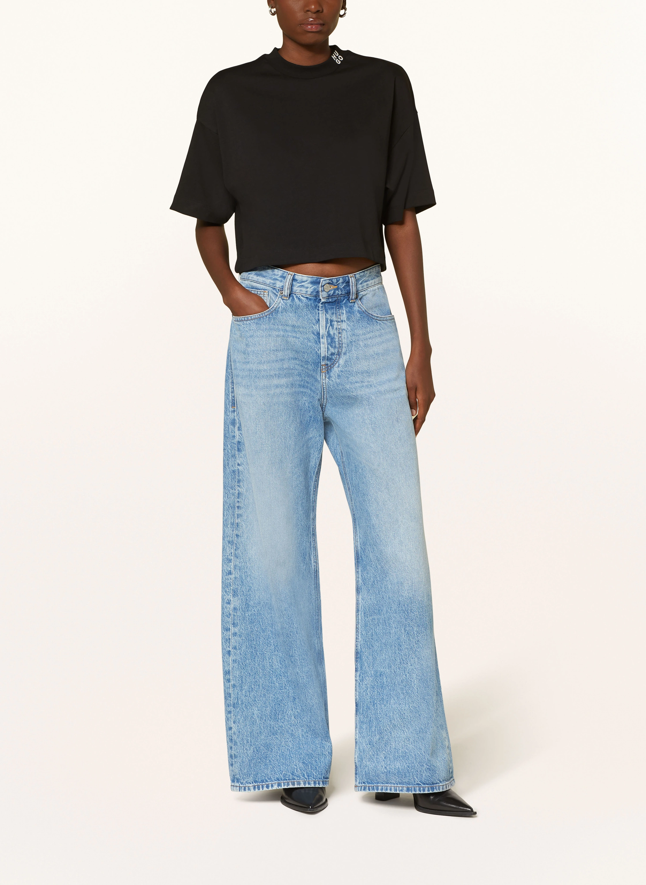 HUGO Cropped-Shirt DAMELODY