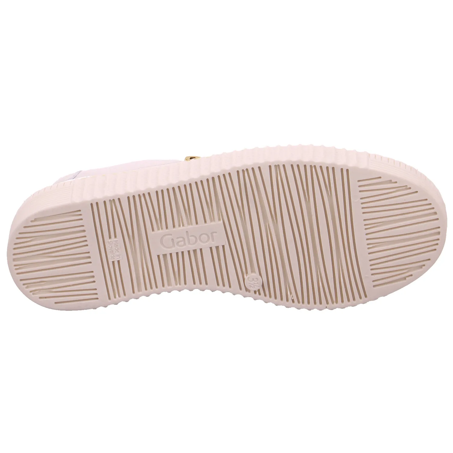 GABOR Sneaker Weiss Leder  mit Wechselfussbett