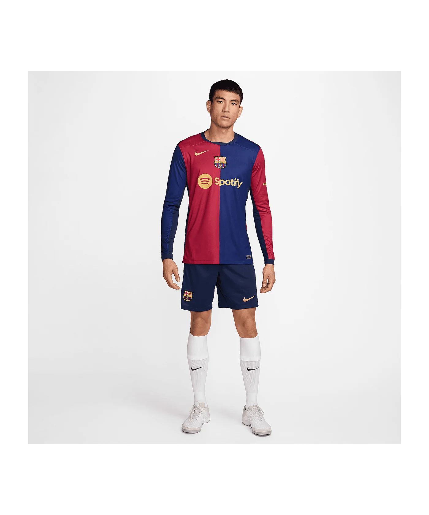 Nike FC Barcelona Trikot langarm Heim 2024/2025 Blau F456