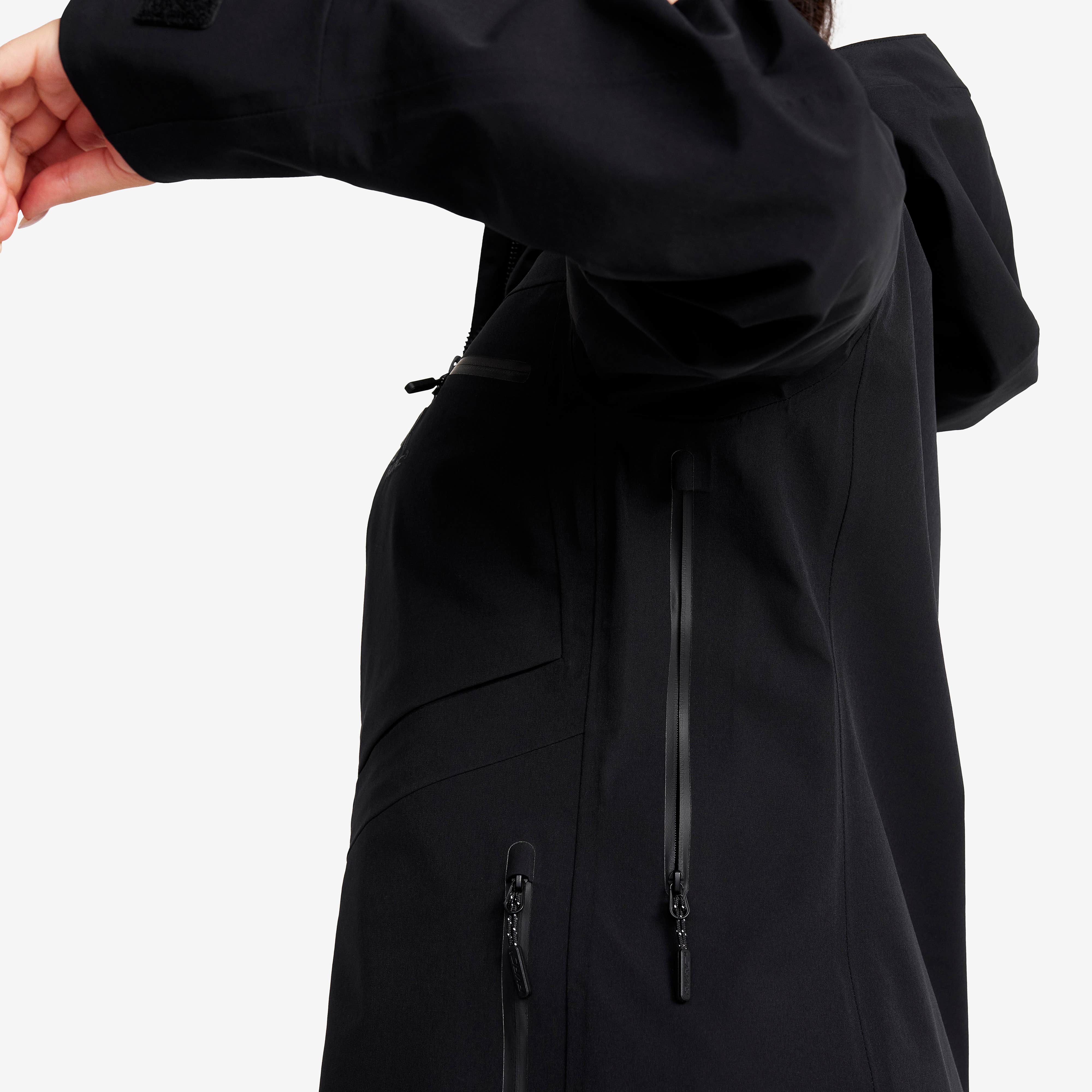 Cyclone Long 3L Jacket Dame Black
