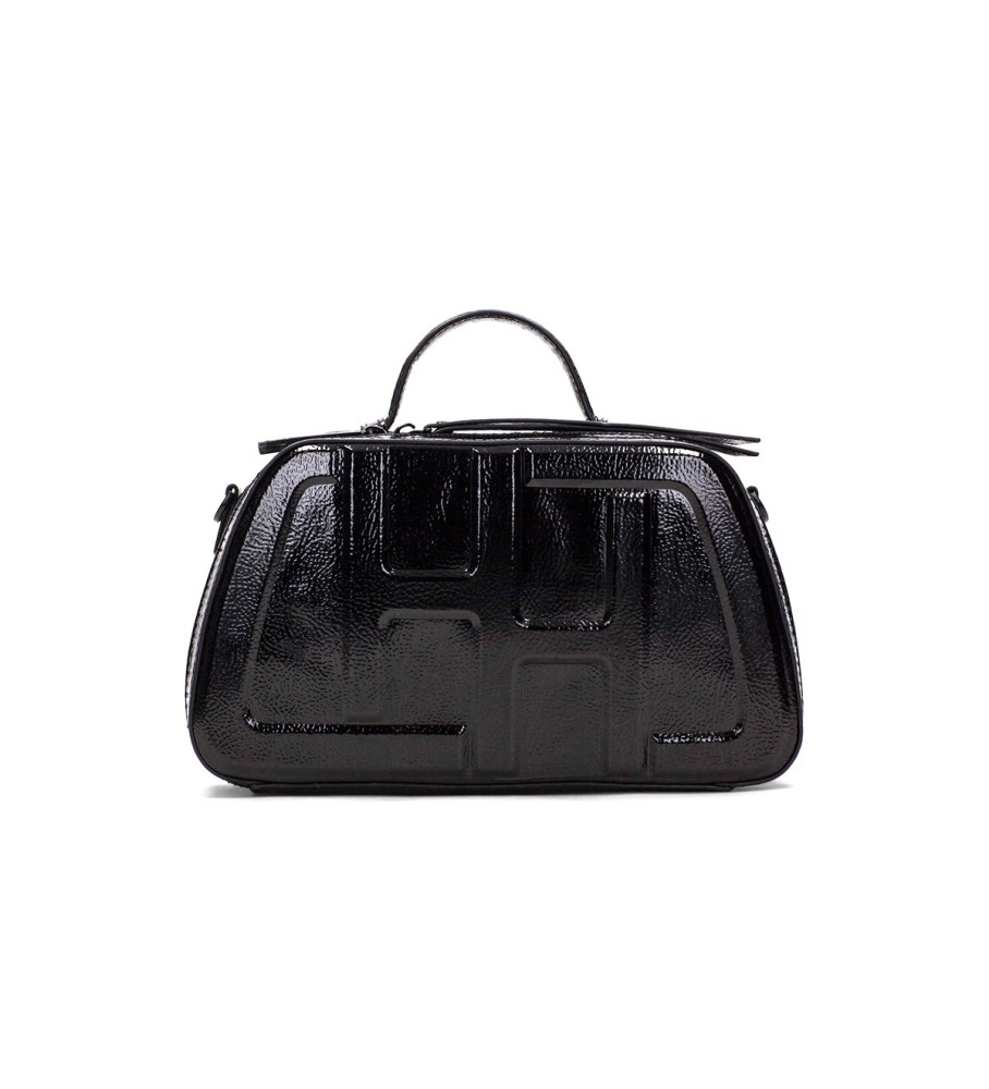 Bolsa de ombro Hispanitas com logotipo preto