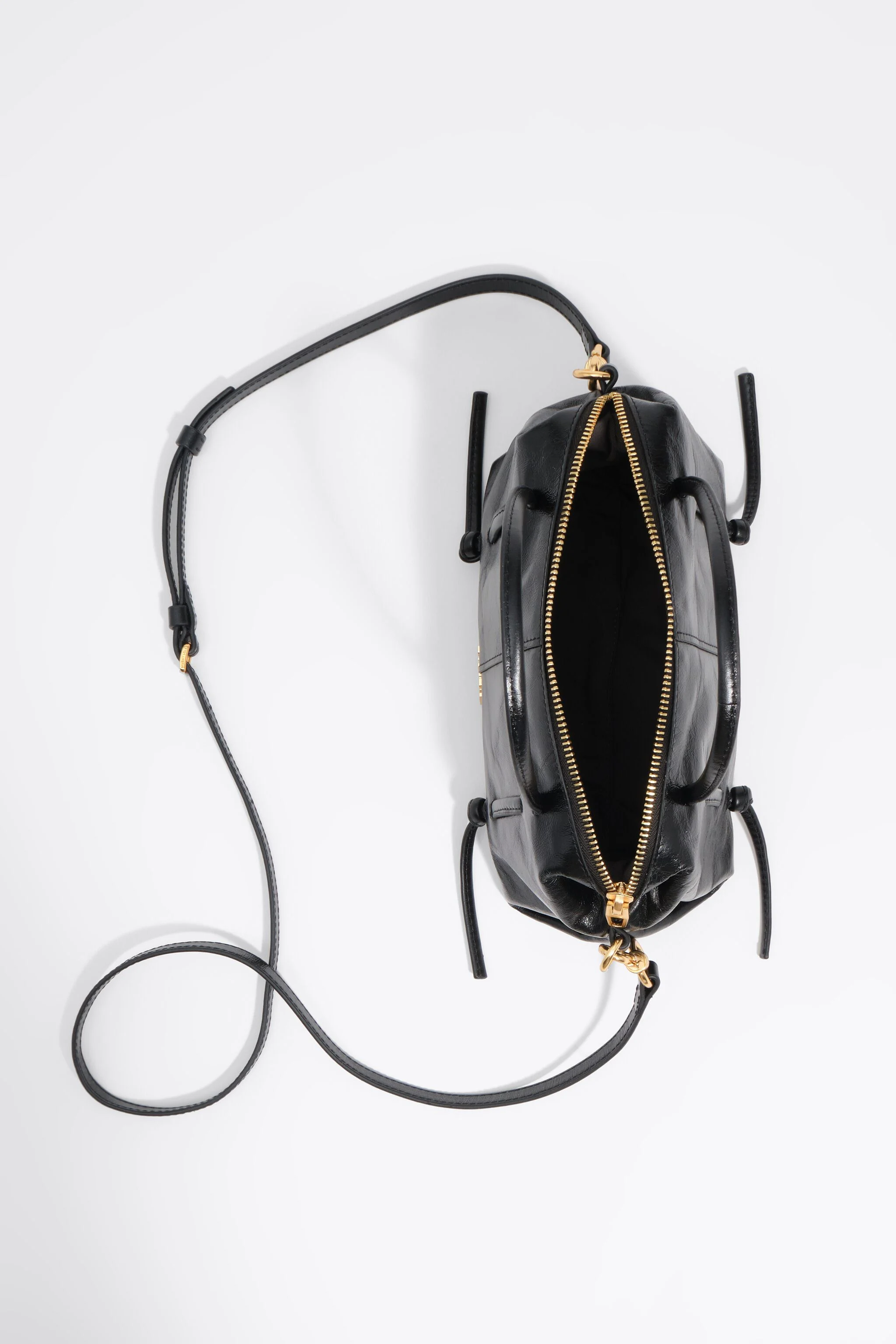 Bolsa mini Lolita de couro preto