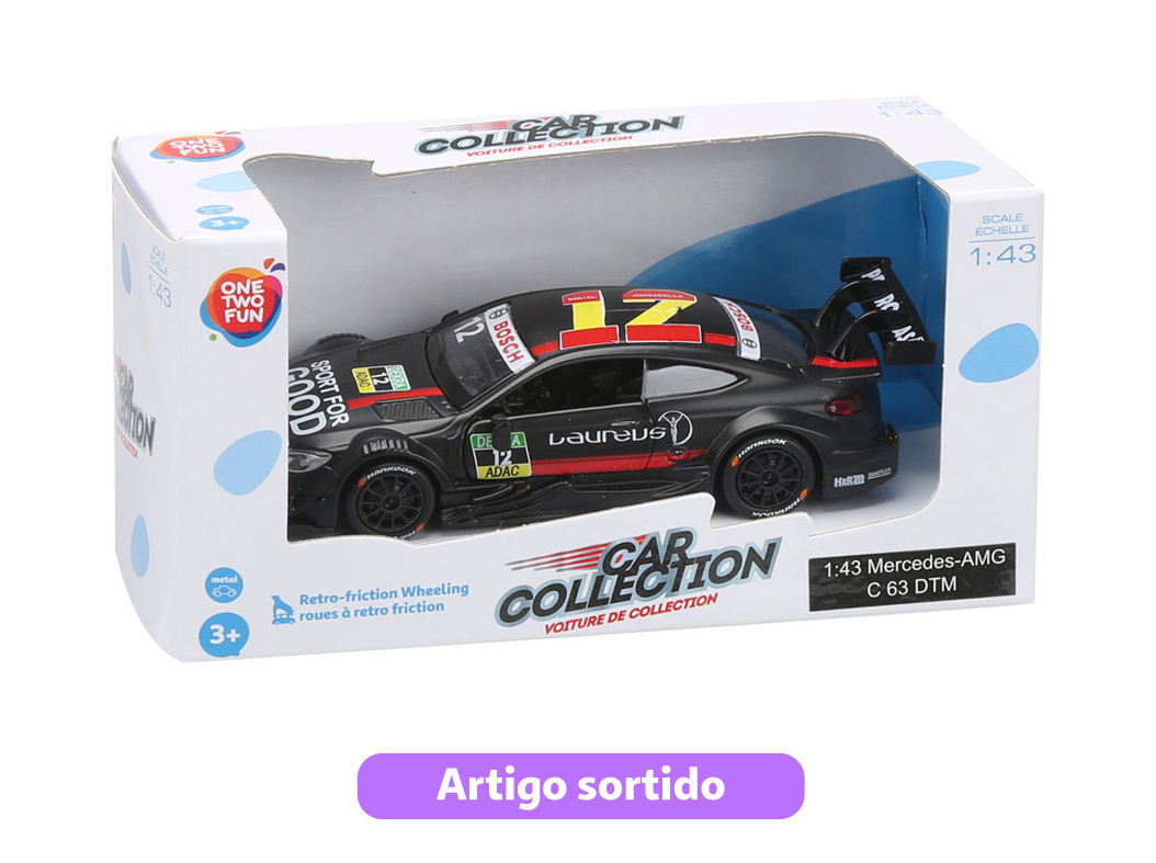 CARRO DE CORRIDA ONE TWO FUN MODELOS SORTIDOS