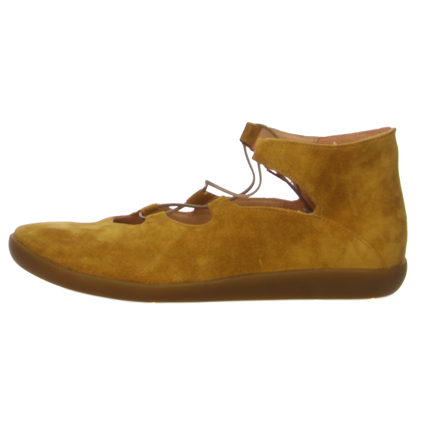 Think Schnürschuhe caramel gelb/orange
