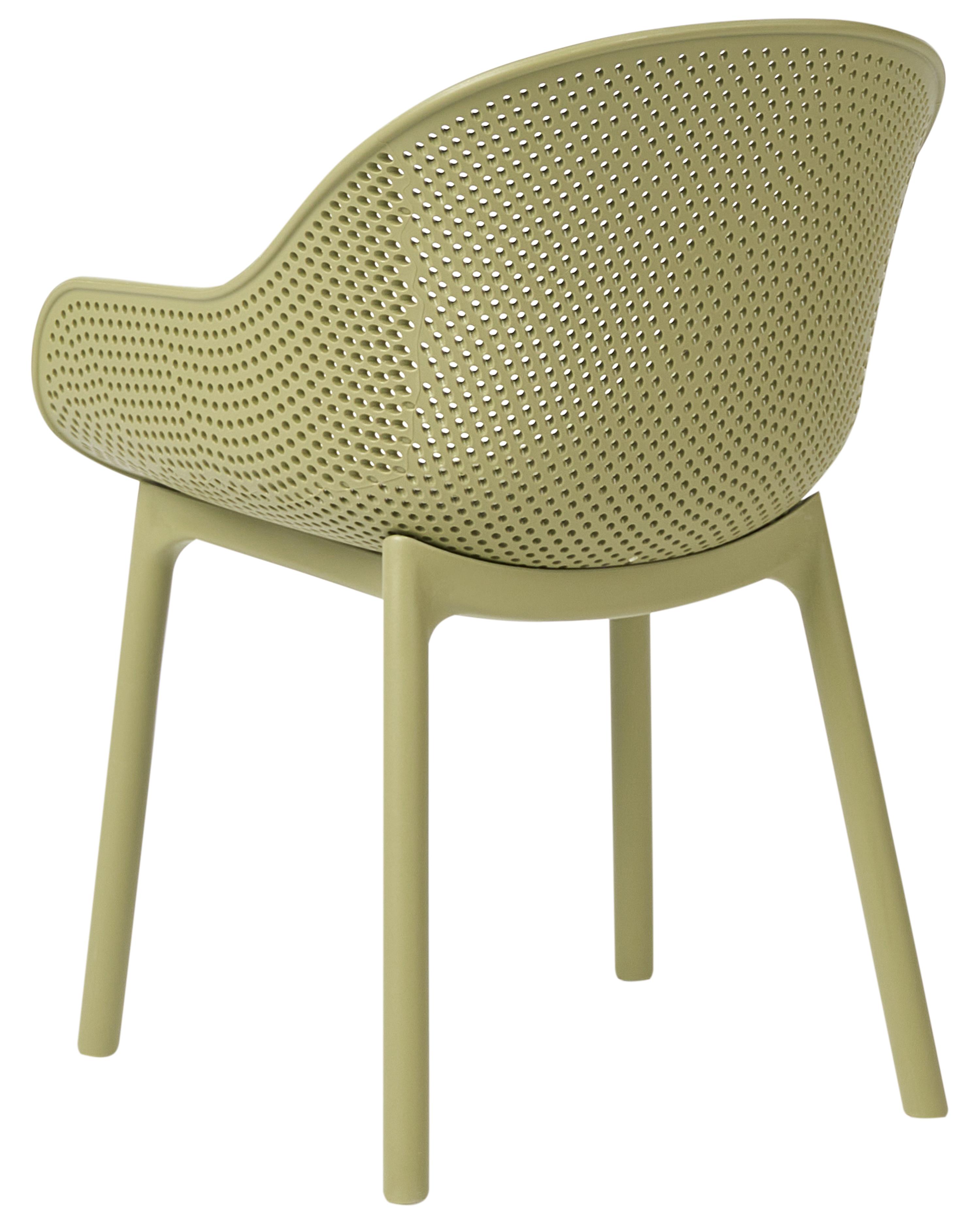 Set van 4 tuinstoelen TIGGIANO Olijfgroen