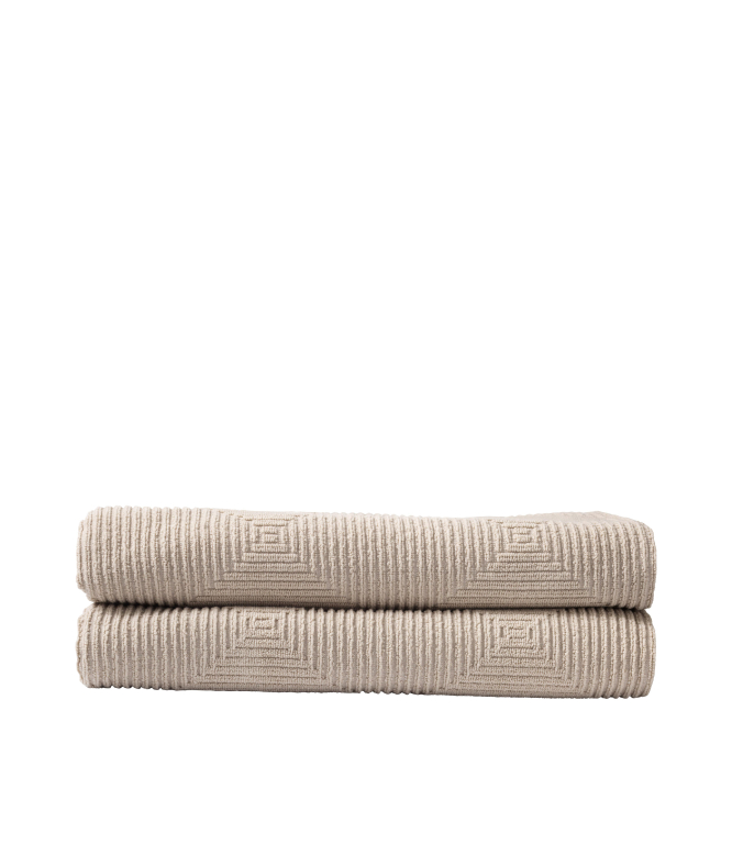 FDB Møbler R33 handdoek 70x140 set van 2 grijs