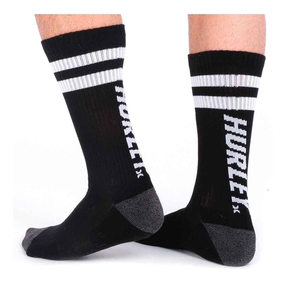Hurley 1 PACK TERRY - Chaussettes Homme newprint or black/wht