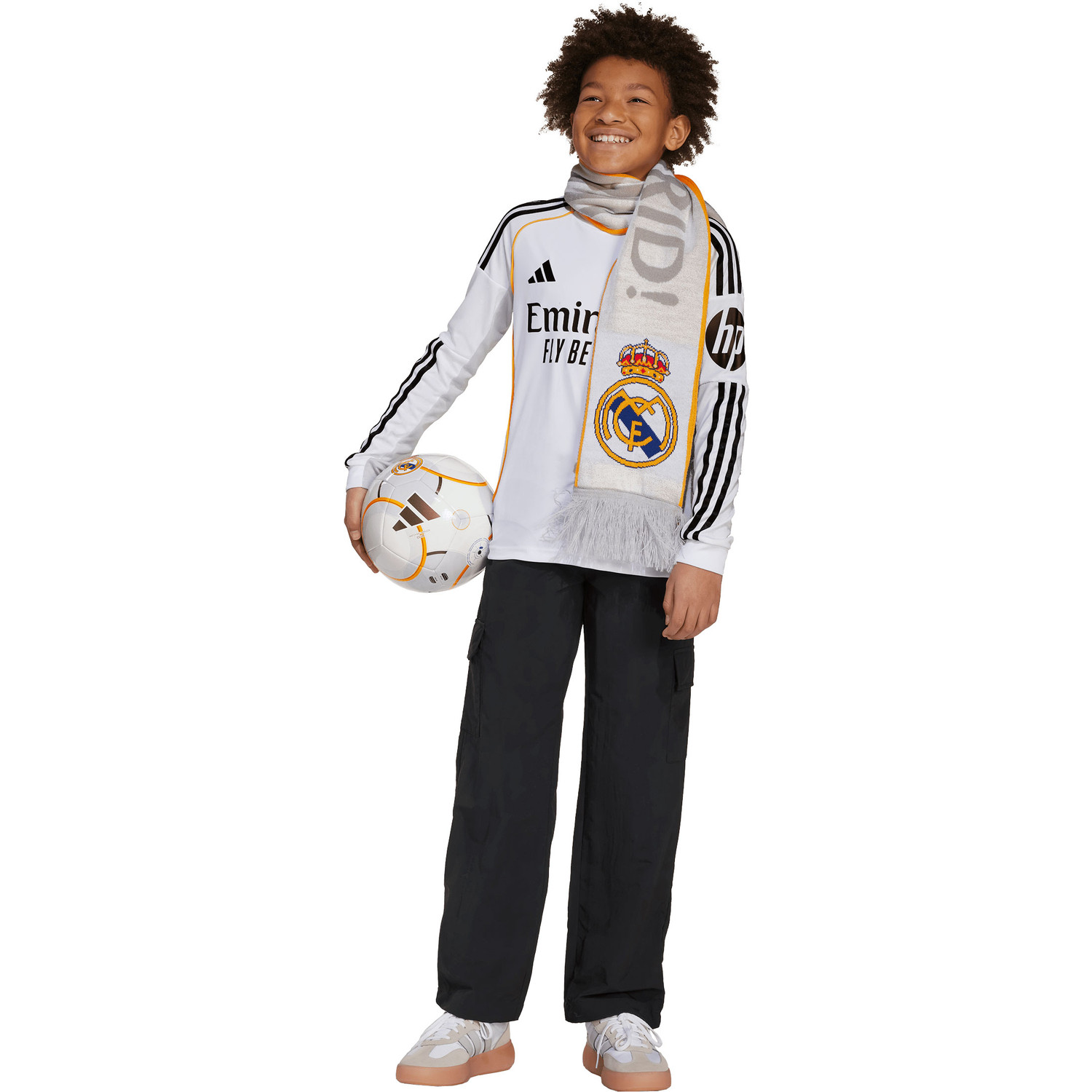 adidas Real Madrid Thuis Shirt Longsleeve Kids