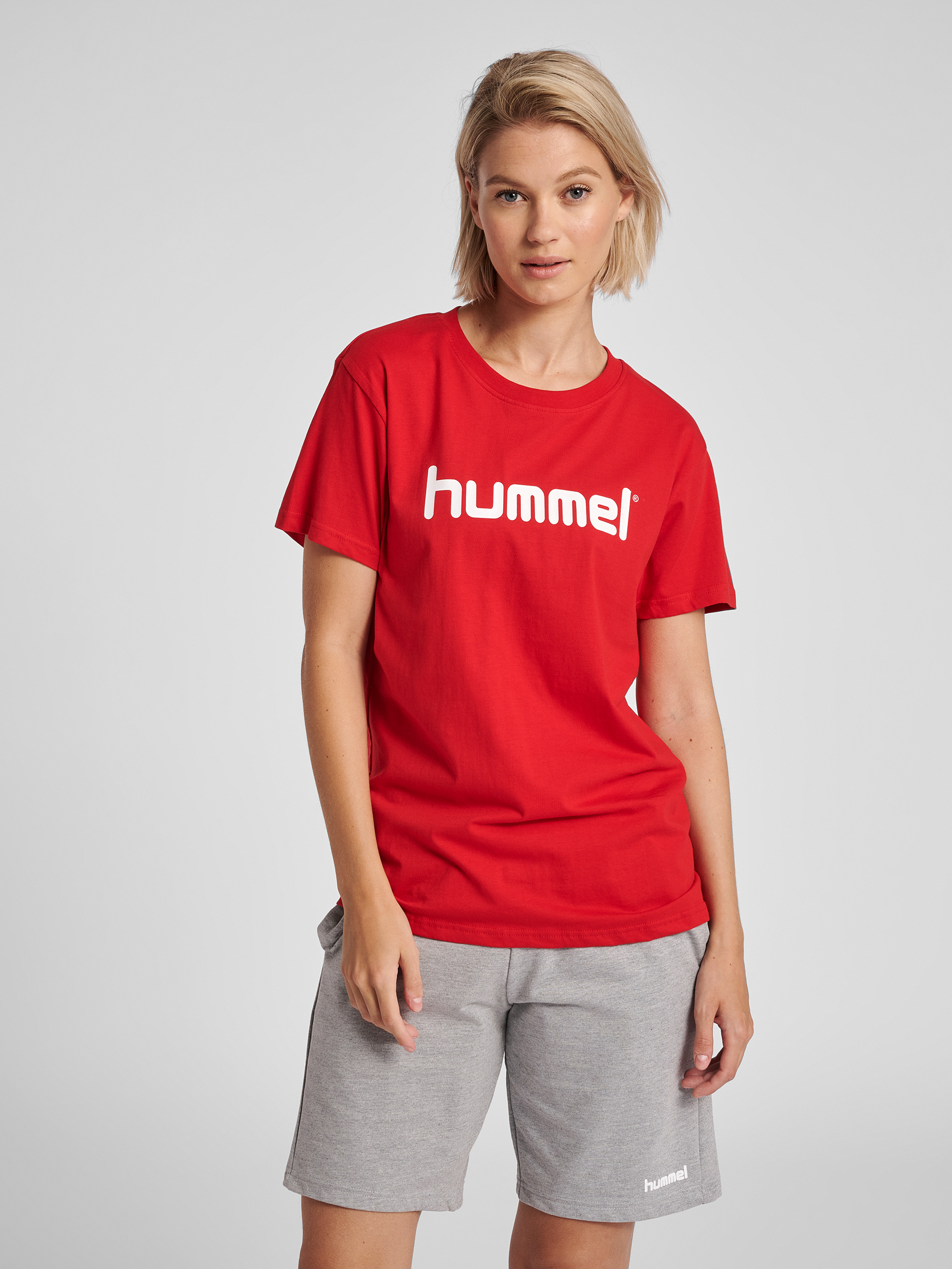 HUMMEL GO COTTON LOGO T-SHIRT WOMAN S/S