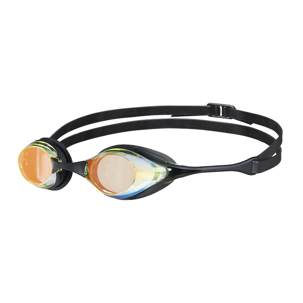 Arena COBRA SWIPE MIRROR - Lunettes de natation yellow copper/black