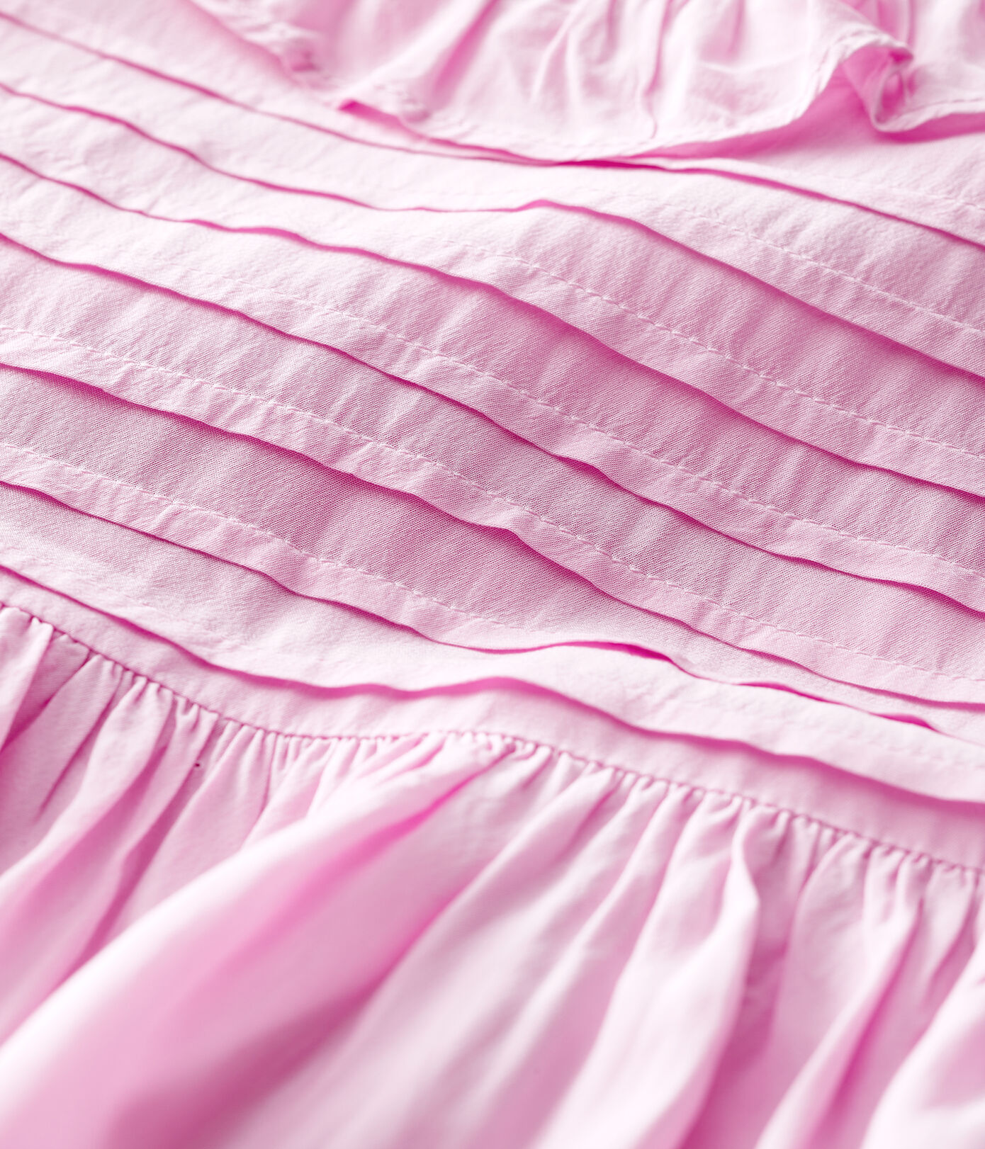 Robe manches courtes en crêpe bébé fille