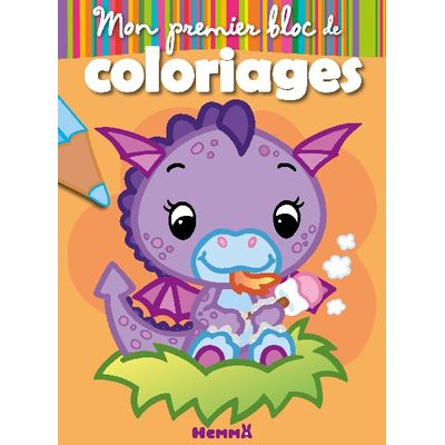 Mon premier bloc de coloriages : Dragon