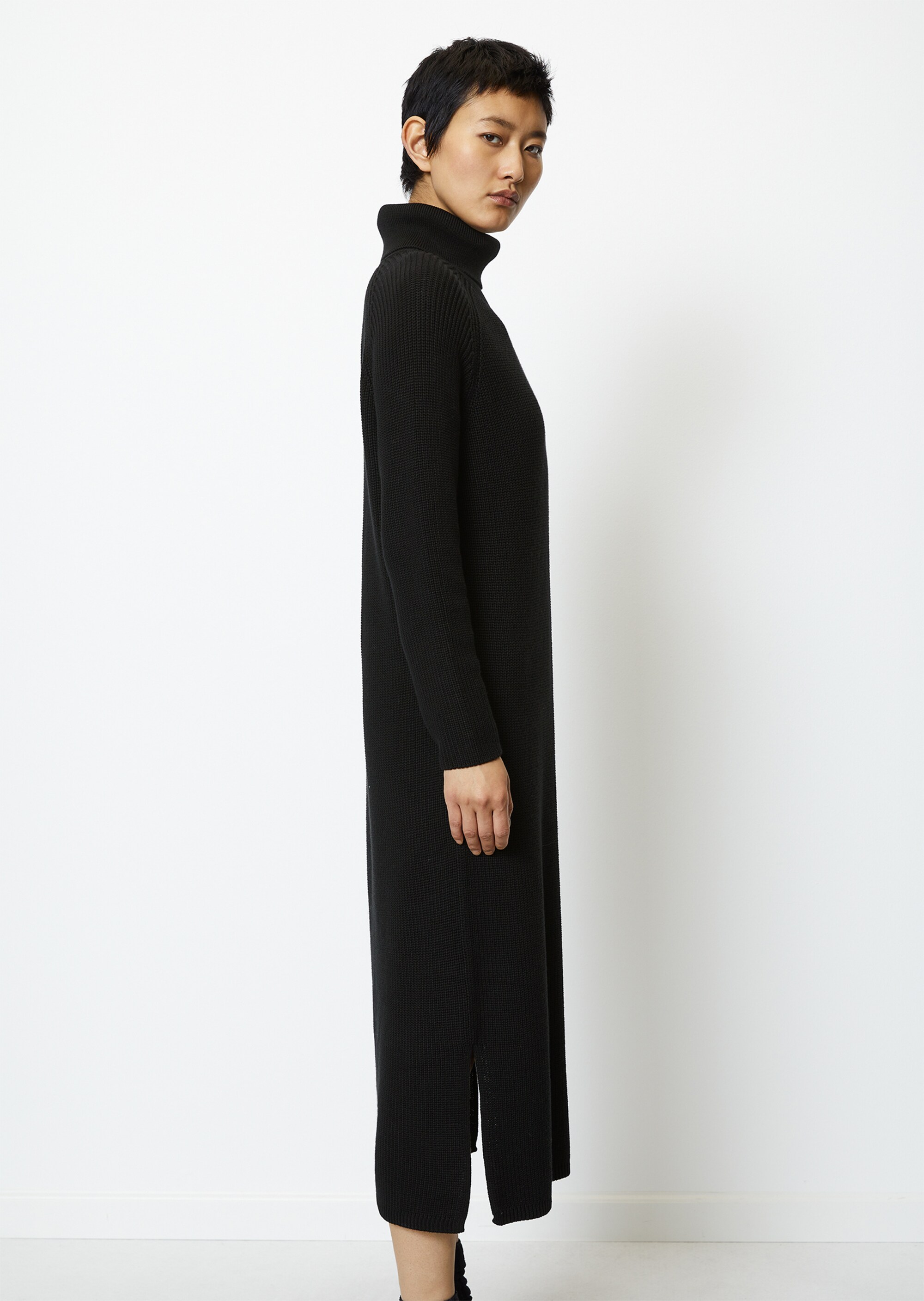 DfC Rollkragen-Strickkleid looseaus Organic Cotton-Garn