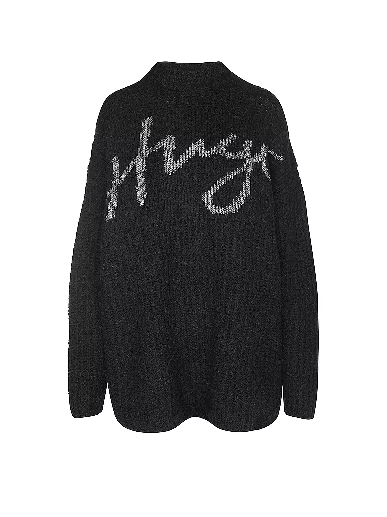 HUGO Pullover SLOGUESSY schwarz