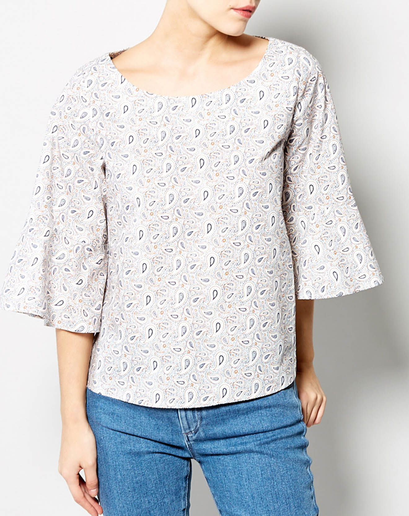 Karl Marc John Top French en Coton ample crème