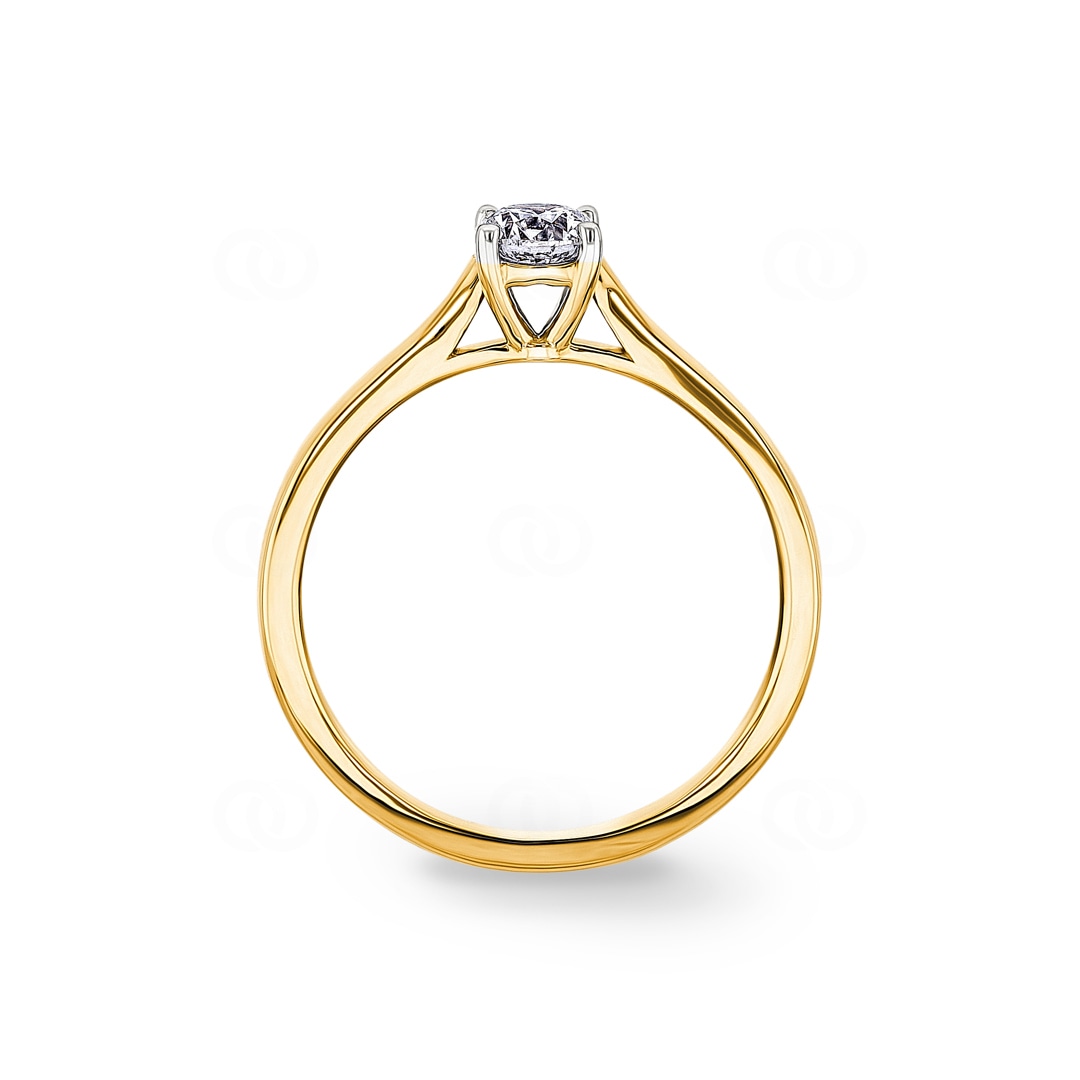 0.40ct Diamant Solitärring 750/18 K Gelbgold
