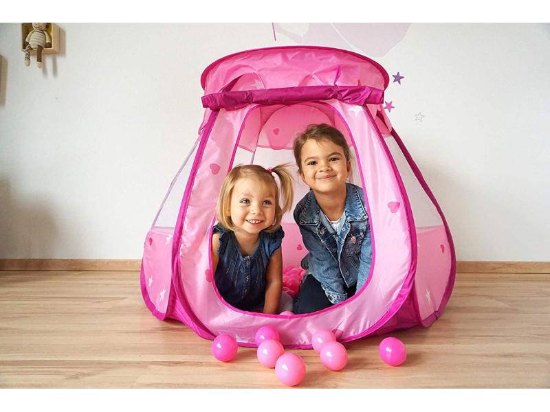 Knorrtoys Bällebad Bella Spielzelt inkl. 100 Bälle Bällebad und Spielzelt inkl. 100 weichen pinkfarbenen Bällen