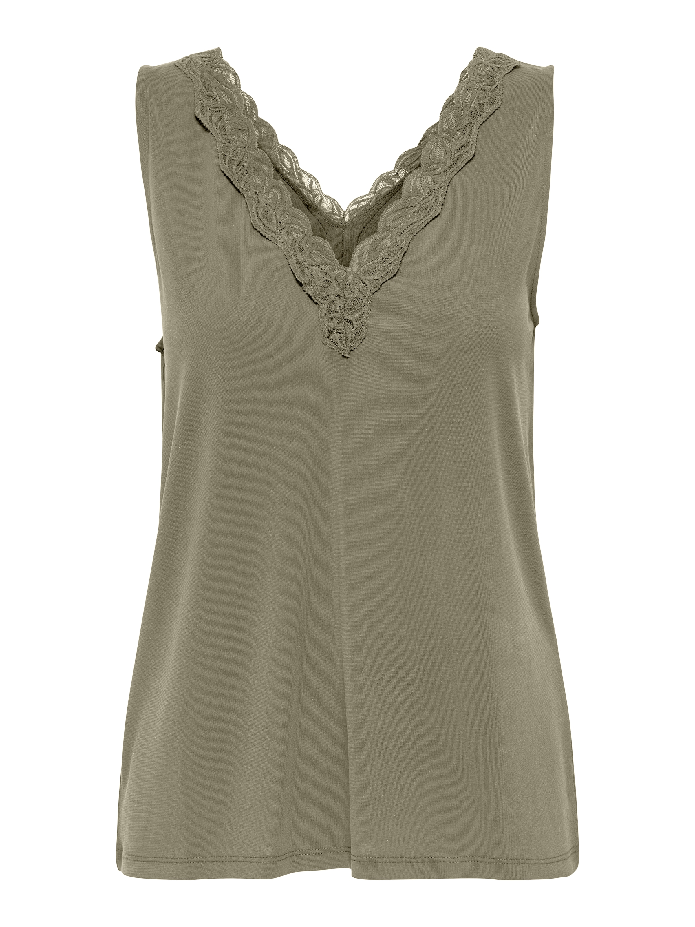 ONLY Spitzentop »ONLFREE LIFE S/L V-NECK LACE MIX TOP JRS«