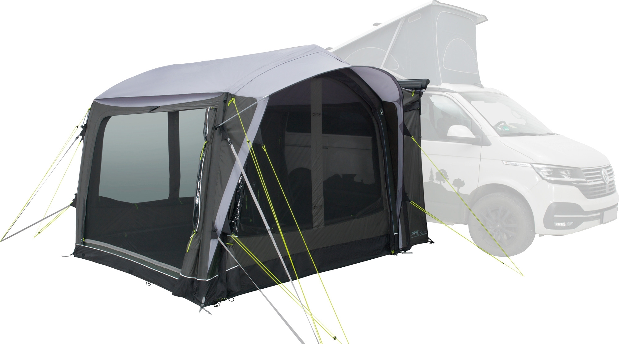 Outwell Crossville 250SA aufblasbares Busvorzelt für Campingbusse Grau