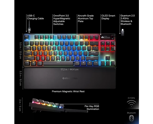 SteelSeries Apex Pro TKL WL Gen 3 - Nordic