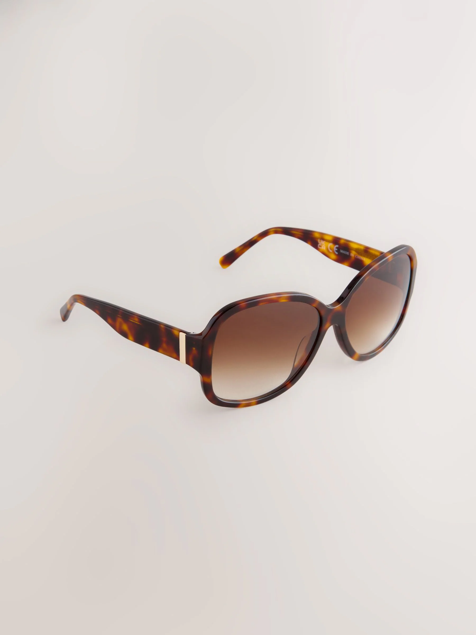 Tortoise bruin - Acetate Wrap Sunglasses