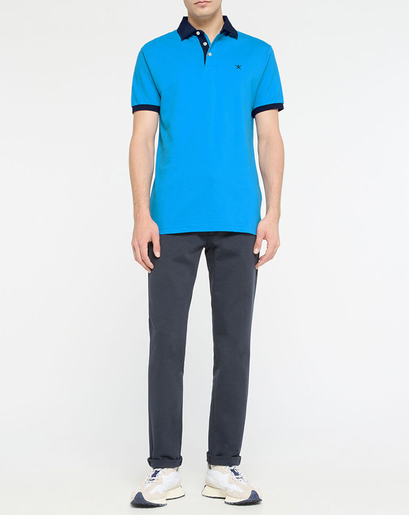 Hackett London Polo Regular Fit bleu moyen
