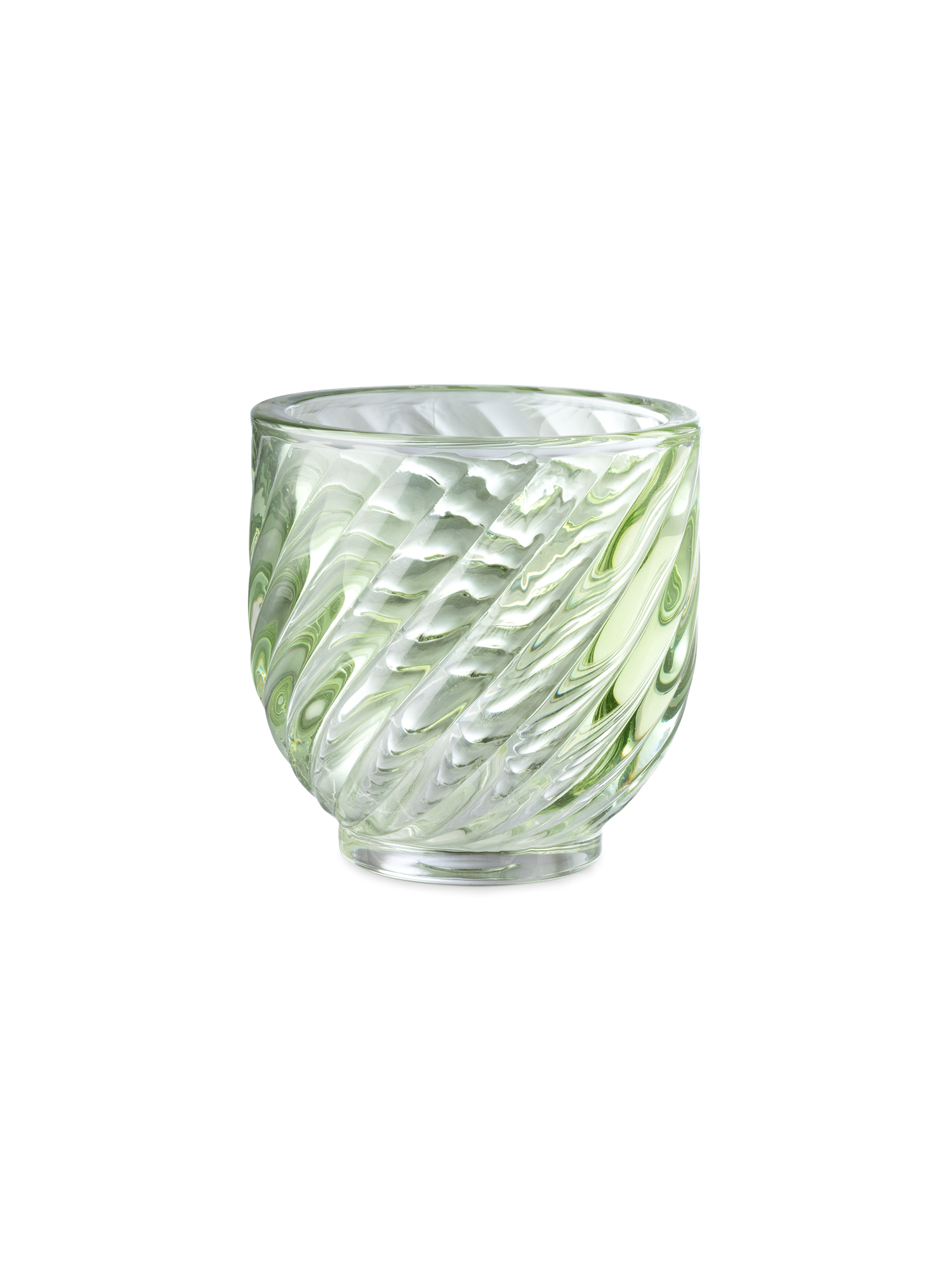 Fyrfadsstage | Glas. Ø9 x 9 cm. | Peach
