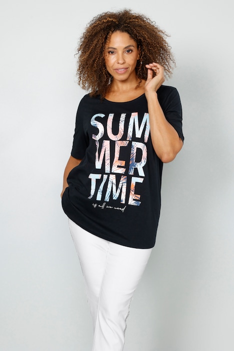 T-Shirt, Summertime, Rundhals, Halbarm